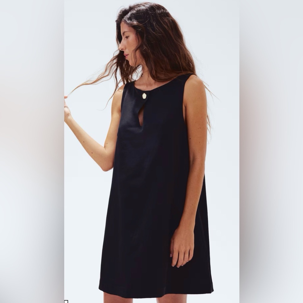 H&M BLACK A LINE DRESS
